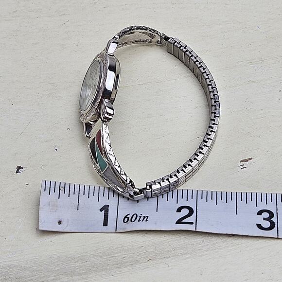 Collezio Watch Women Quartz Analog Multi Color Strap White Dial Enamel Untested - Picture 6 of 6